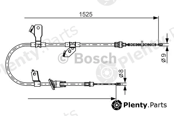 Bosch 1987482247 — Cable Pull, parking brake