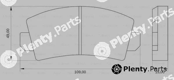Bosch 0986BB0000 — Brake Pad Set, disc brake