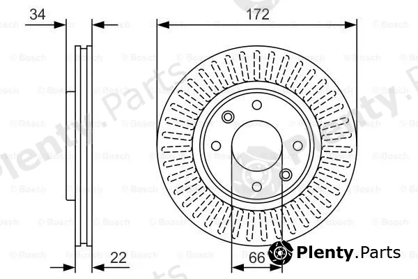 Bosch 0986479R63 — Brake Disc