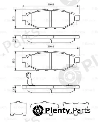 Bosch 0986494444 — Brake Pad Set, disc brake