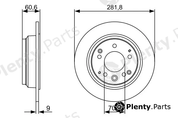 Bosch 0986479V78 — Brake Disc