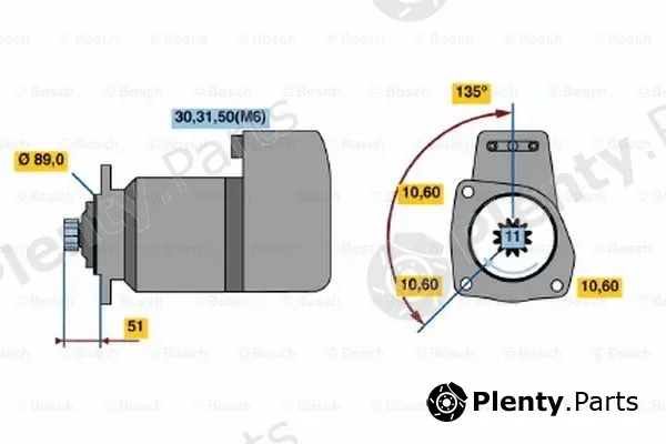 Bosch 0001510008 — Starter