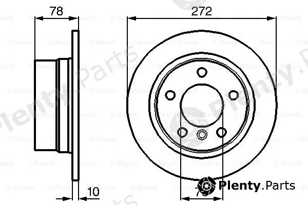Bosch 0986478641 — Brake Disc