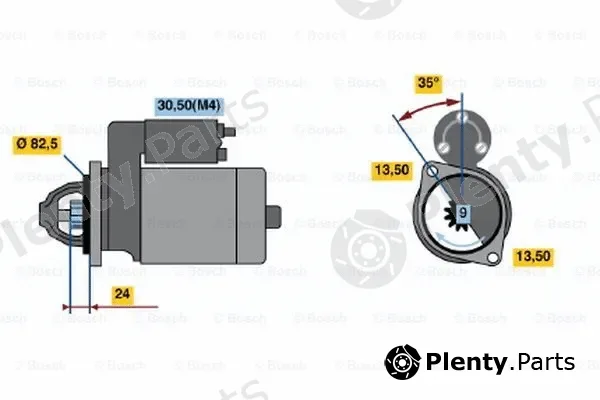 Bosch 0001362076 — Starter