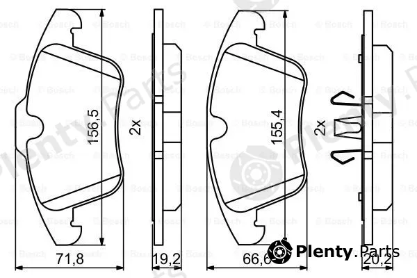 Bosch 0986494246 — Brake Pad Set, disc brake