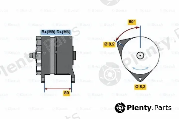 Bosch 0120468007 — Alternator