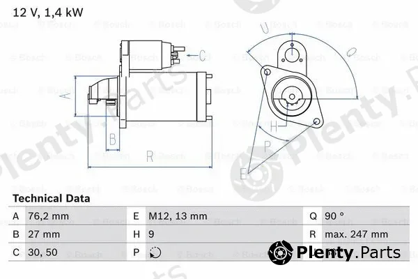 Bosch 0986016780 — Starter