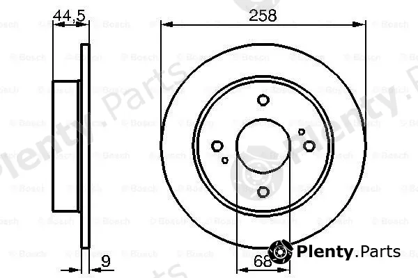 Bosch 0986478284 — Brake Disc