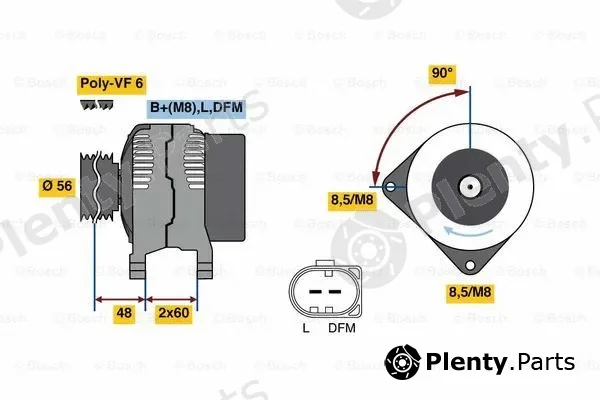 Bosch 0121715047 — Alternator