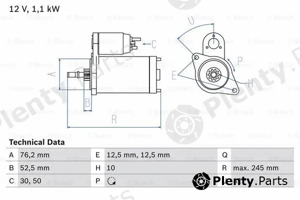Bosch 0986016300 — Starter