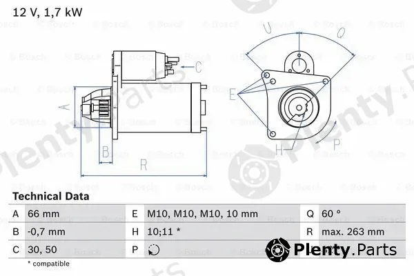 Bosch 0986013200 — Starter