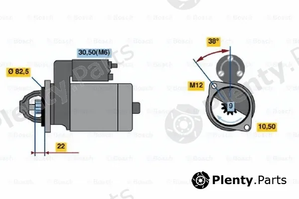 Bosch 0001107015 — Starter