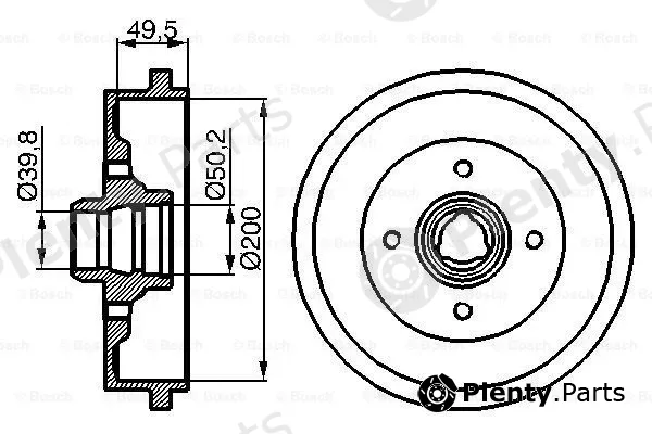 Bosch 0986477041 — Brake Drum