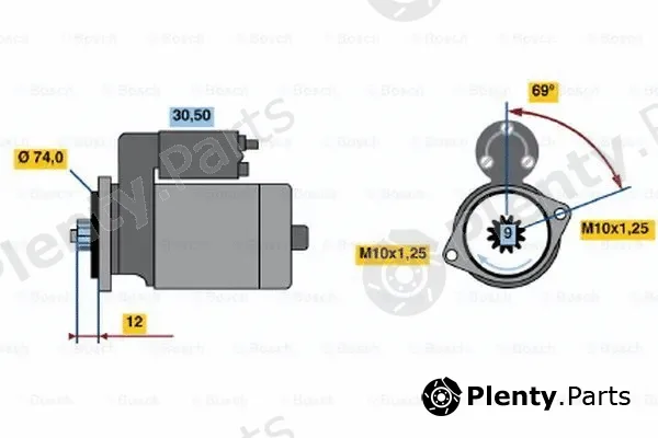 Bosch 0986014501 — Starter