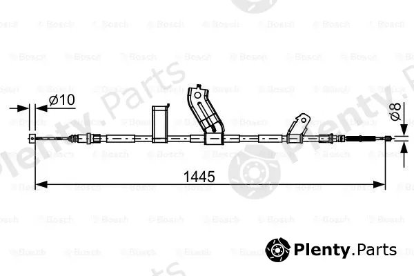 Bosch 1987482523 — Cable Pull, parking brake