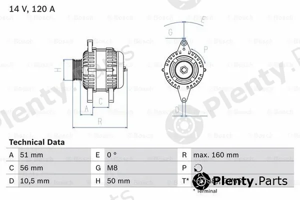 Bosch 0986039240 — Alternator
