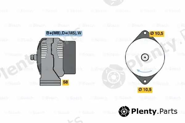 Bosch 0123315506 — Alternator