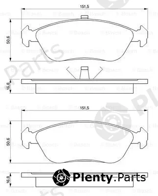 Bosch 0986461137 — Brake Pad Set, disc brake