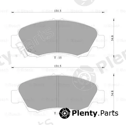 Bosch 0986AB2216 — Brake Pad Set, disc brake
