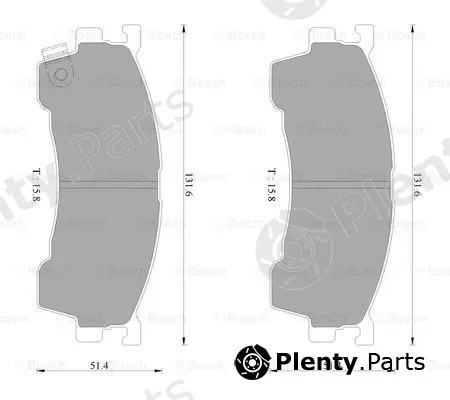 Bosch 0986AB2316 — Brake Pad Set, disc brake