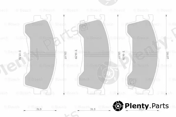 Bosch 0986AB1098 — Brake Pad Set, disc brake