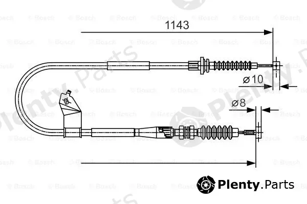 Bosch 1987482055 — Cable Pull, parking brake