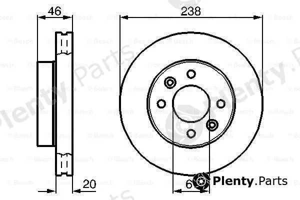 Bosch 0986478275 — Brake Disc
