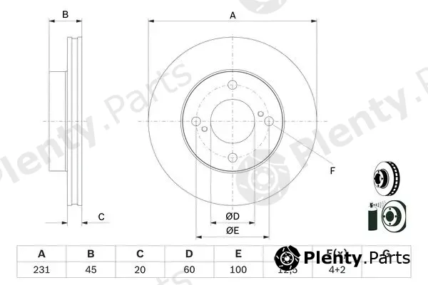 Bosch 0986479G92 — Brake Disc