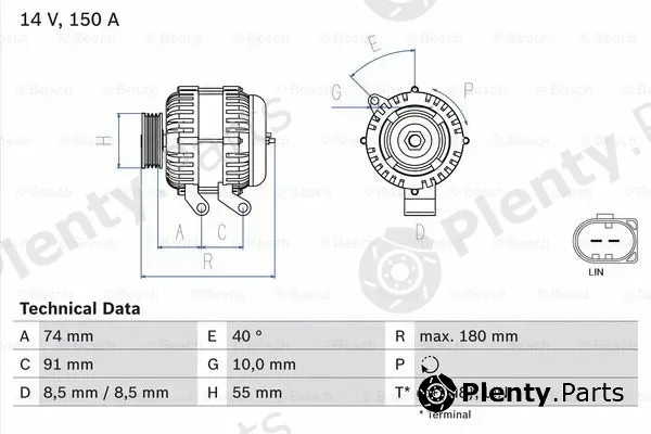 Bosch 0986080810 — Alternator