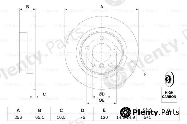 Bosch 0986479306 — Brake Disc