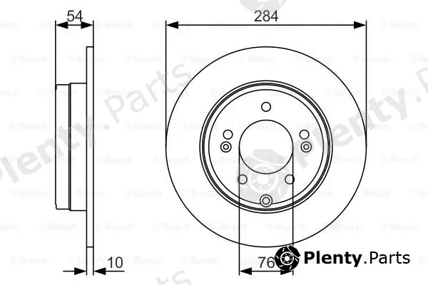 Bosch 0986479A45 — Brake Disc