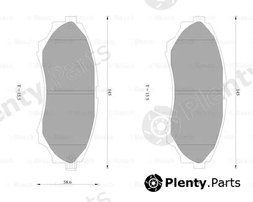 Bosch 0986AB1002 — Brake Pad Set, disc brake
