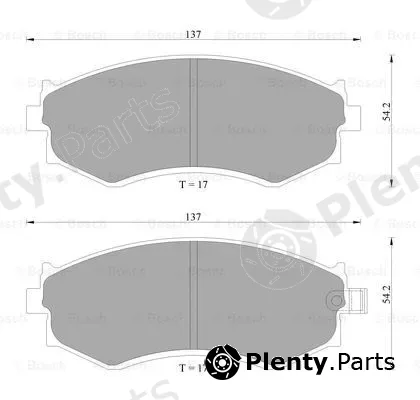 Bosch 0986AB2030 — Brake Pad Set, disc brake