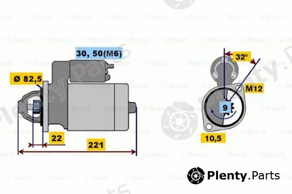 Bosch 0001107100 — Starter