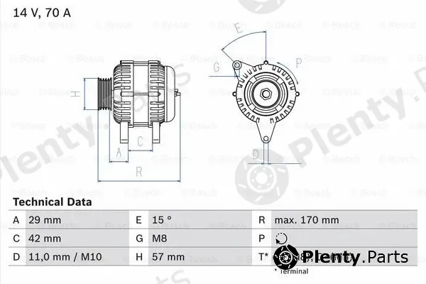Bosch 0986049960 — Alternator