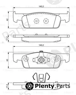 Bosch 0986495334 — Brake Pad Set, disc brake