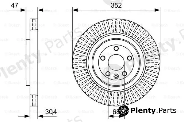 Bosch 0986479W53 — Brake Disc