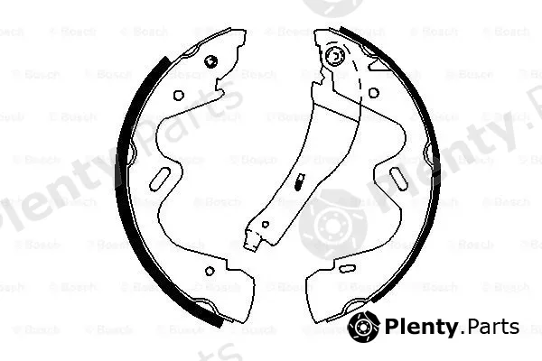 Bosch 0986487700 — Brake Shoe Set
