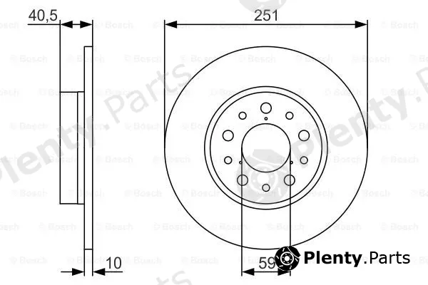 Bosch 0986479A37 — Brake Disc