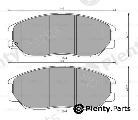 Bosch 0986AB3056 — Brake Pad Set, disc brake