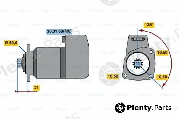 Bosch 0001416003 — Starter