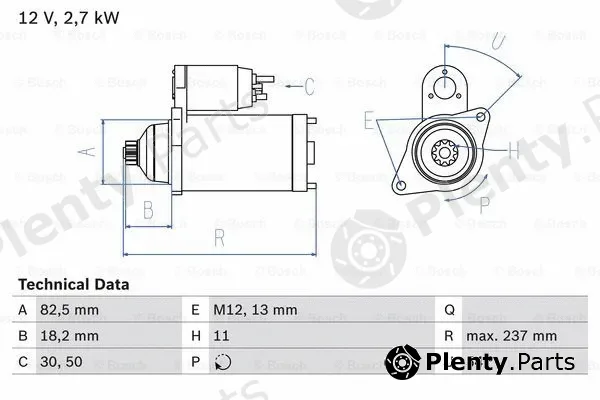 Bosch 0986020591 — Starter