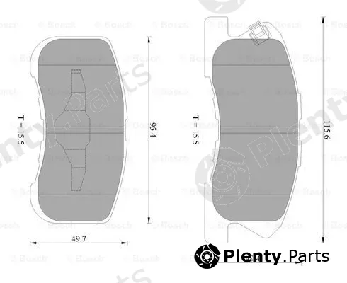 Bosch 0986AB2559 — Brake Pad Set, disc brake