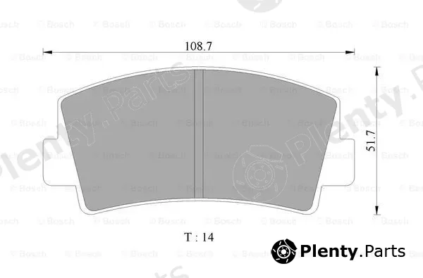 Bosch 0986505713 — Brake Pad Set, disc brake