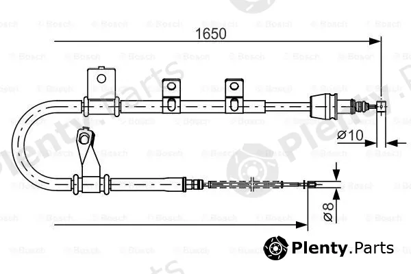 Bosch 1987482210 — Cable Pull, parking brake