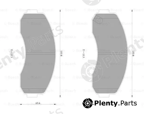 Bosch 0986AB1464 — Brake Pad Set, disc brake