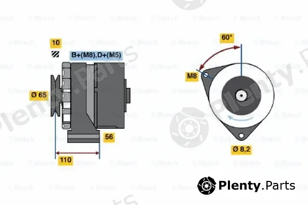 Bosch 0120489363 — Alternator