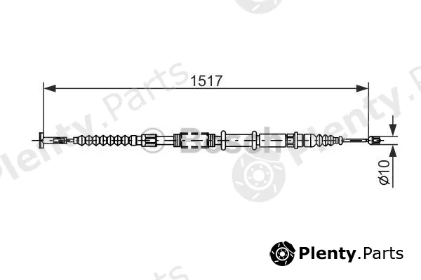 Bosch 1987477382 — Cable Pull, parking brake