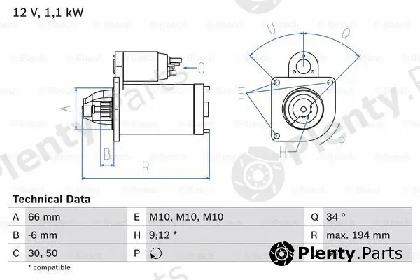 Bosch 0986021600 — Starter