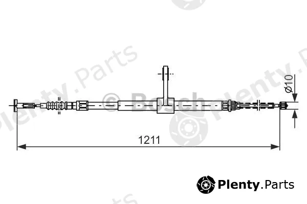 Bosch 1987477558 — Cable Pull, parking brake